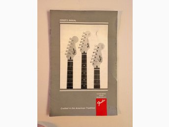 1995 Fender Squier Stratocaster Telecaster manual
