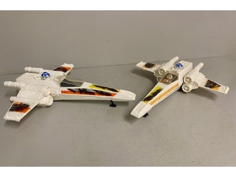 2x Star Wars Vintage X-Wing Kenner (1978) inkl Luke Pilot & 4 vapen