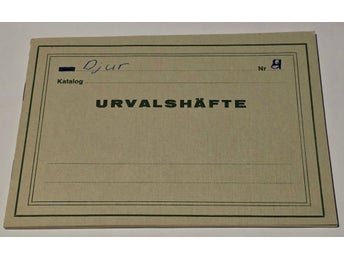 Urvalshäfte frimärken 1960–1990 Djur Sverige & utlandet stämplade