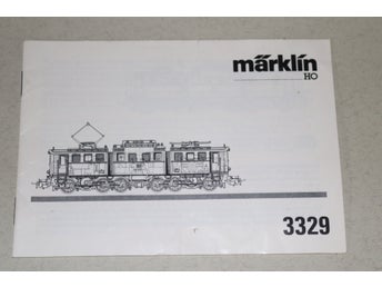 Märklin 3329 Bruksanvisning 1986 (TV33)