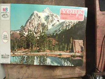 Pussel från 1971, Milton Bradley York bild från MT. Shuskan USA 1496 bitar.