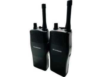 2X Simoco SRP8010 U0 Walkie Talkies professional portable two-way radio