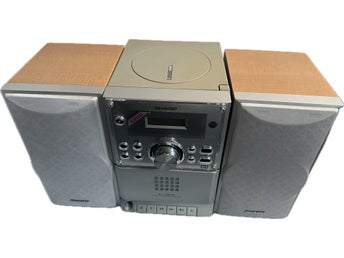 Vintage Sharp XL-MP10H Micro Component System med CD, Kassett & Radio