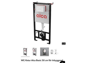 WC-fixtur Alca Basic 50 cm för Inbyggnad