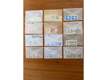 Svenska postfriska serier i originalkuvert från Postverket. 60- 70-tal. Nr 1