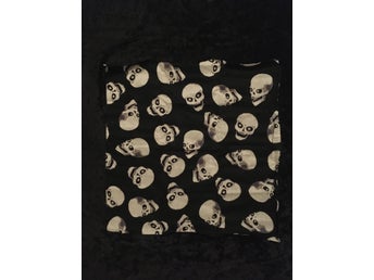 DÖSKALLAR - SKULLS Mini poster flagga 48cm - Schal Sjalett Snusnäsduk BOMULL