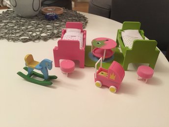Lundby stockholm inredning baby till barnrum på tradera.com