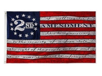 USA 2nd Amendment flagga Raggare Epa traktor