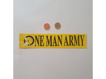 One Man Army (Yellow) - Klistermärke/sticker - 215x50mm