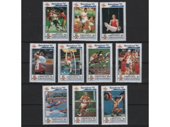 Grenada Grenadinerna 1992 OS i Barcelona sport idrott 10v + 2 block