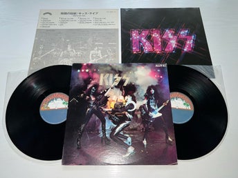 Kiss - Alive! 2-Lp Japan Press Booklet Lyrics Rare