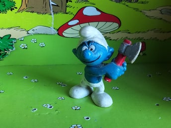 Smurf med yxa figur D