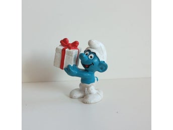 Smurf med present