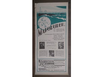 Affisch - Marodörer / Frithiof Bjärne - Nils Wahlbom - Aino Taube