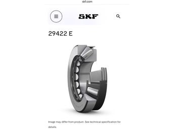 SKF Explorer 29422 E sfäriskt rullager (Två stycken)