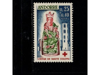 Franska Andorra Mi 190 Röda korset **
