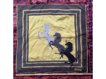 Ferrari sjal scarves silke vintage 70-tal äkta