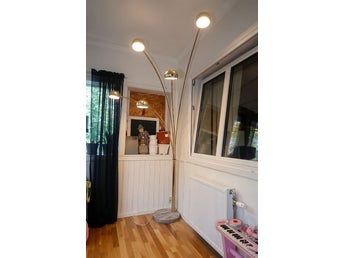 Maffig Golvlampa • COTTEX i Mässing • KARE Design (70-tal)