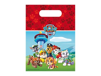 Partypåsar Paw Patrol 6-Pack Party Bags Godispåsar Kalaspåsar *NYTT*