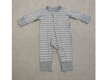 Polarn o Pyret, Strl 68, Hel Pyjamas, Randig, Grå
