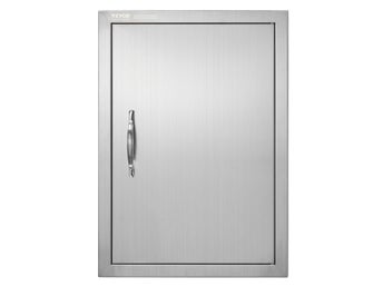 BBQ Access Door, 457x610 mm Single Outdoor Kitchen Door, Stainless Steel Flush