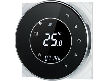 NY WIFI värmetermostat gaspanna torrkontakt * LCD-pekskärm röststyrningsfunktion