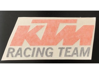 KTM Racing Team dekalset med 2 st, 148x 63 mm, Fri frakt