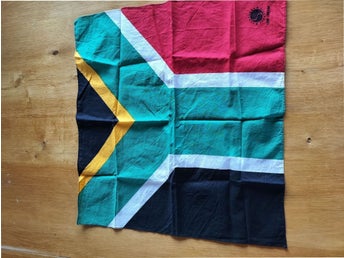 Scarf med motiv Sydafrikas flagga