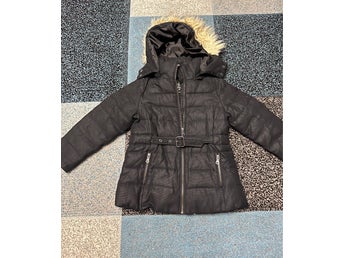 Zara Girl svart vinterjacka, storlek 110