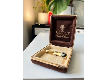 Vintage slipsnål i guld och svart box set