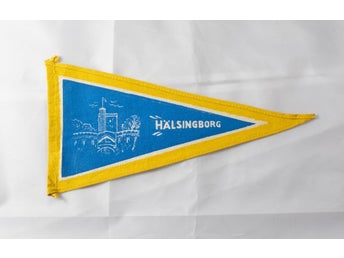 Hälsingborg - Vimpel vintage Vimpelflagga Flagga - Helsingborg Skåne