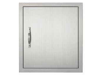 BBQ Access Door, 457x508 mm Single Outdoor Kitchen Door, Stainless Steel Flush