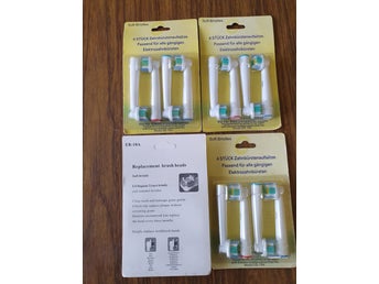 4 st 4-pack Oral-B 3D White EB-18A Kompatibla Tandborsthuvud