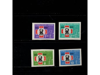 Albanien Mi 721-724 Röda korset 100år **