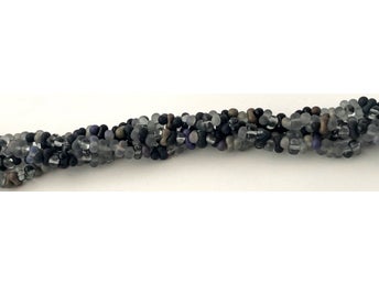 Tjeckiska Farfallepärlor (Butterfly wings), Twilight mix, 2x4 mm. 2 sträng