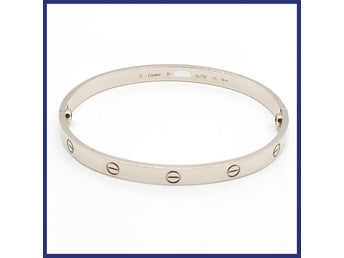 CARTIER Love Bracelet, box och cert medföljer (vikt: 41,21g, stl 21 cm)