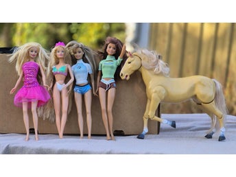 Barbie och häst 90 tal 2000 tal.