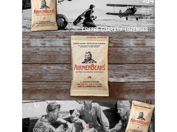 Air-Force Original AirmenBeans Coffee Guarana Energy Pastilles, Energi Pastiller