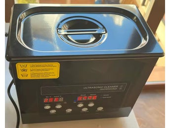 2L 40kHz bärbar ultraljudsrengörare med timer och värmefunktion, kraftfull