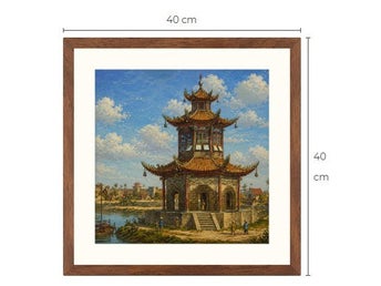 Kina Pagoda Art print tavla Limited Edition #reapåtradera