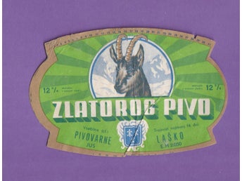Zlatorog Pivo etikett
