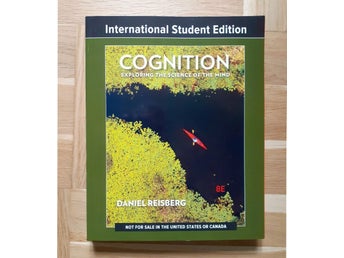 Cognition: Exploring the Science of the Mind (8th ed), D. Reisberg, nyskick.