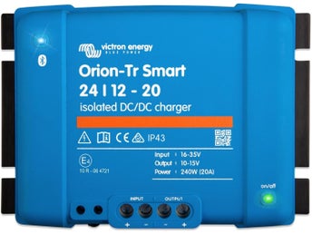 DC/DC-laddare Victron Energy Orion-Tr Smart 24/12-20A Isolerad Bluetooth