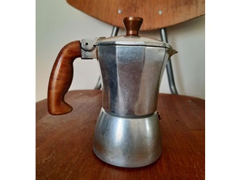 Vintage retro Italiensk Mokabryggare Espressokanna retro