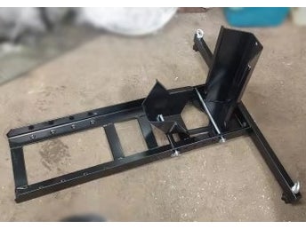 1800 lbs universal motorcykel hjulkloss med 6 justerbara hål, bra stabilitet