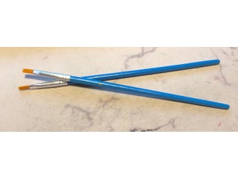 2 pack syntetpensel platt nr 2 konstnärs sak