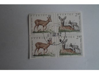 F 1717 + 1718 SX par 4 Block Svag Prakt Huddinge 2 1/2 92