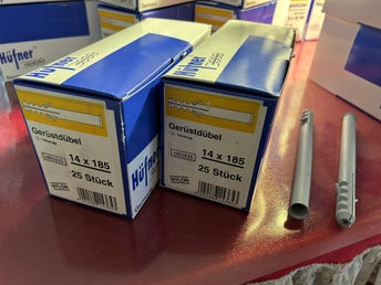 Skruvplugg (id01615-16) Hufner 14x185 2 paket 2x 25 stycken nylonplugg