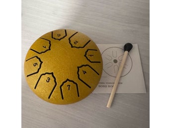 Mini Steel Tongue Drum – 4-inch 8-Tone Handpan Instrument