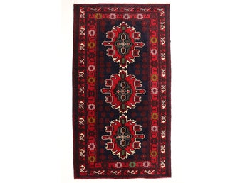 Äkta afghansk Beluch-matta handknuten 119 X 198 cm